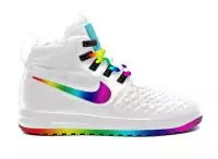 nike air force 1 iii high homme femmes 2020 rainbow white